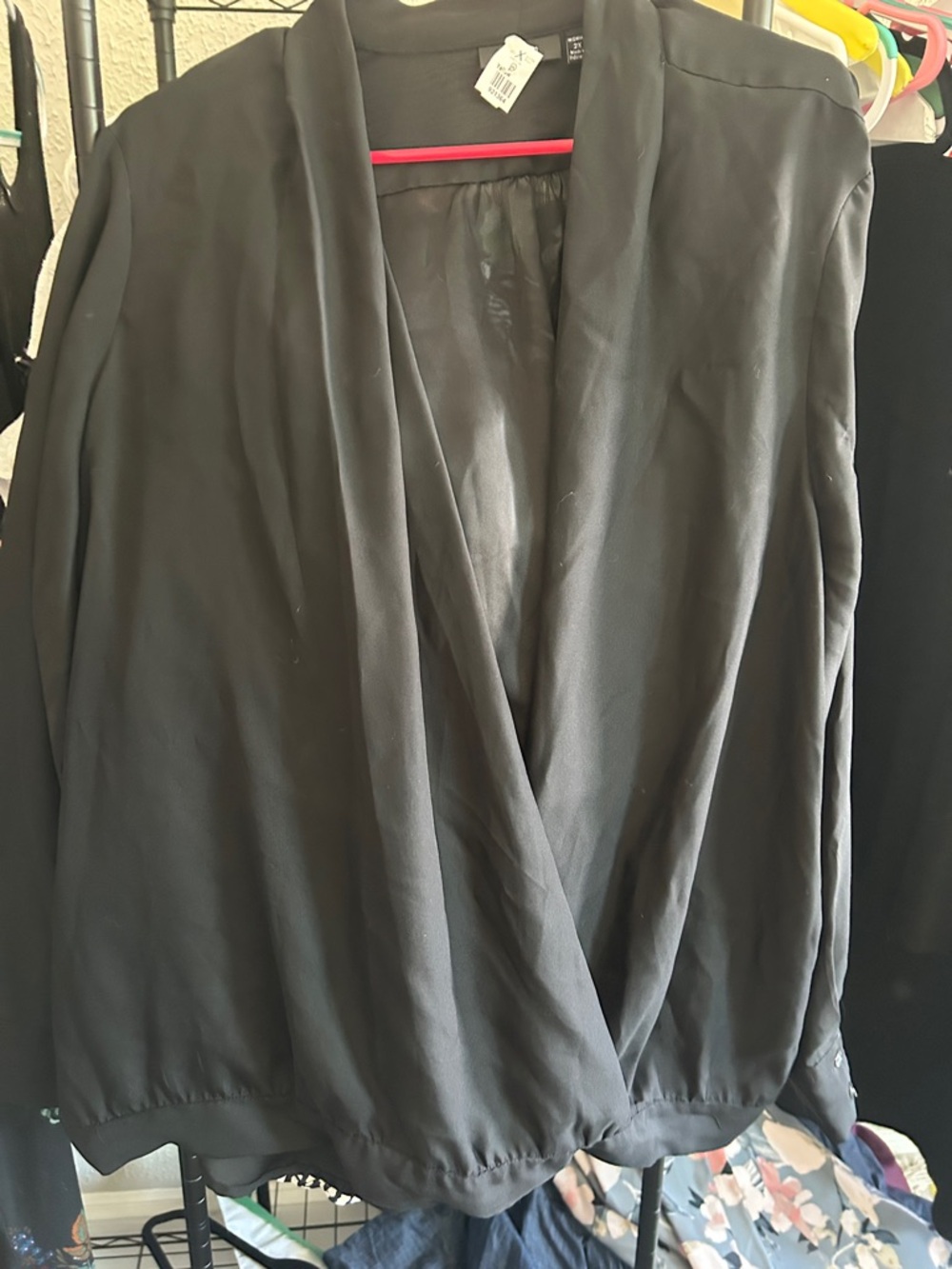 Apt. 9 Black Wrap-Front Skirt